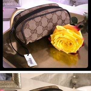 🔥🔥Gucci Canvas Cosmetic Bag